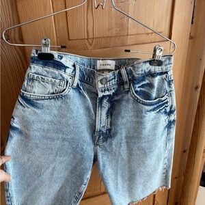 Frame Denim Blue Wash Shorts